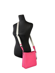 Michael Kors Jet Set Small Hibiscus Saffiano Leather Crossbody Bag