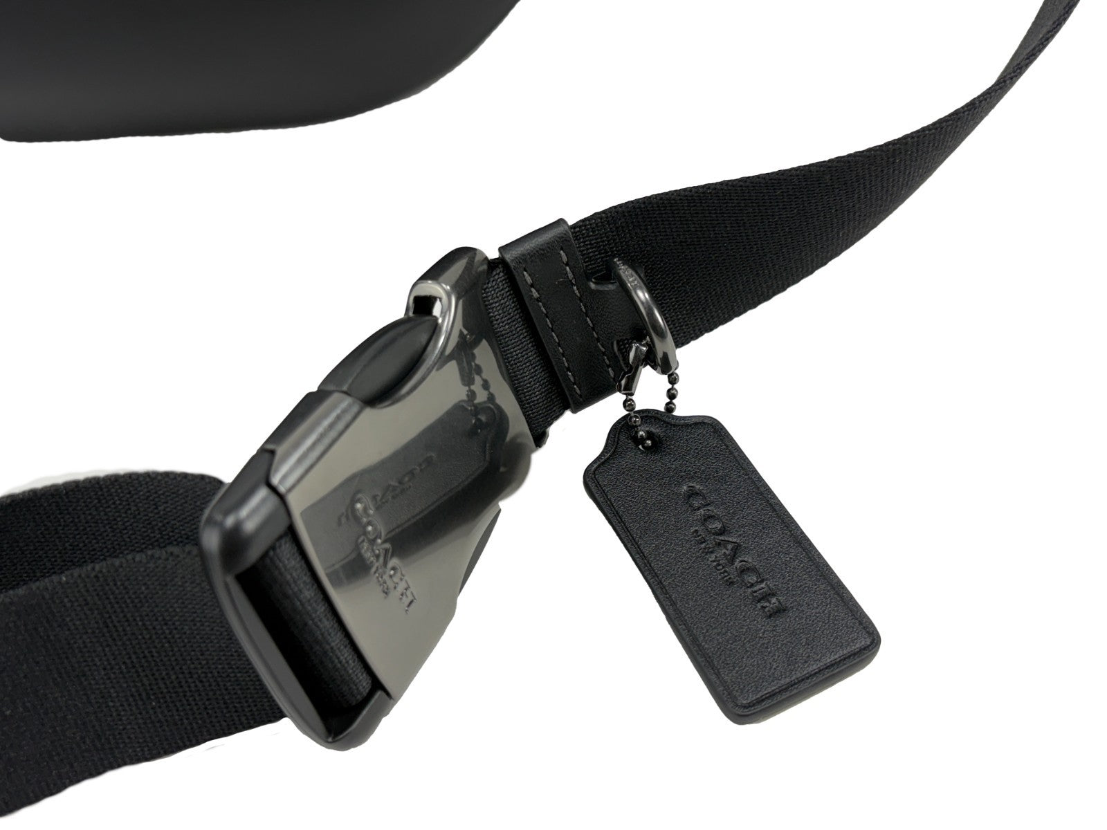 Coach Racer Leather Fanny Belt Bag Black