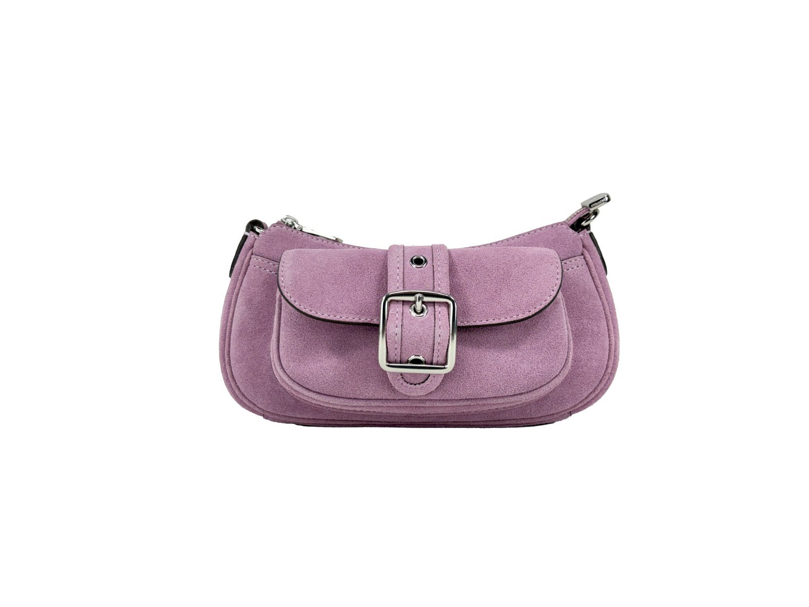 COACH Violet Suede Mini Ashton Shoulder Bag
