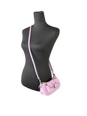 COACH Violet Suede Mini Ashton Shoulder Bag