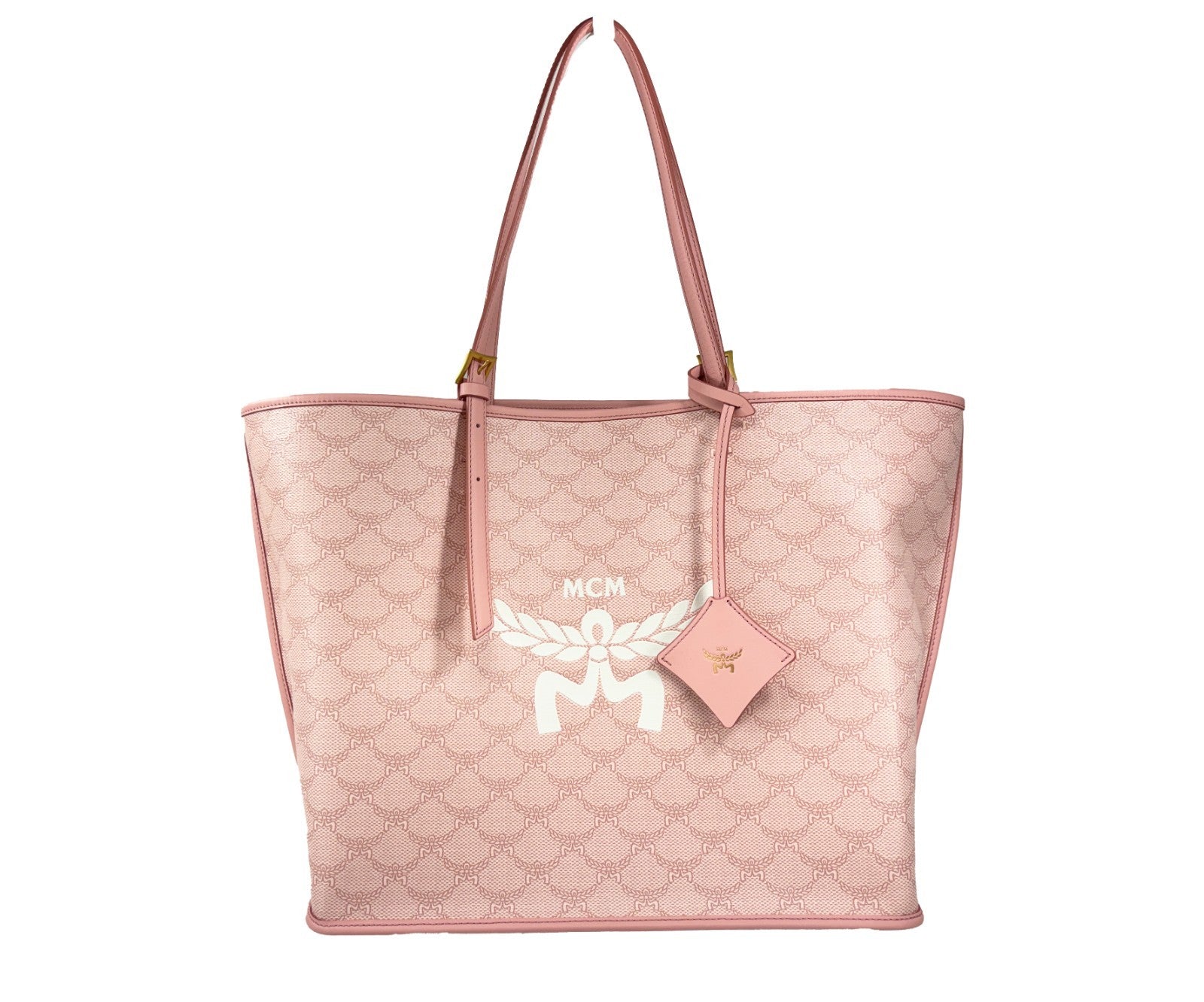 MCM Rosa Himmel Shopper Medium Tygväska