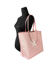 MCM Rosa Himmel Shopper Medium Tygväska