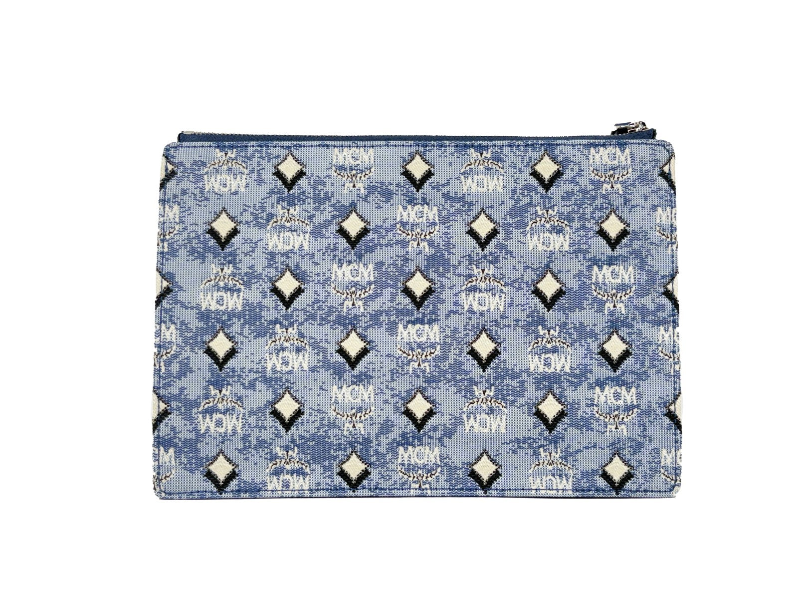 MCM Blue Canvas Crossbody Bag