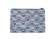 MCM Blue Canvas Crossbody Bag