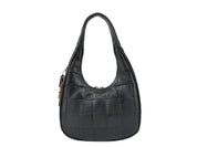 COACH Coachtopia Alter Ego Crescent Shoulder Bag in Black Leather
