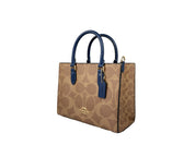 COACH Signature Canvas Small Crossbody Tote Bag
