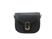Marc Jacobs Black Leather Saddle Crossbody Bag
