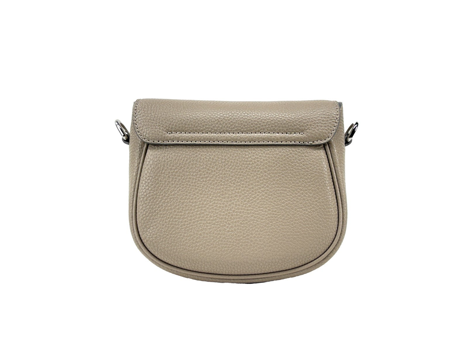 Marc Jacobs Cement Leather Saddle Crossbody Bag