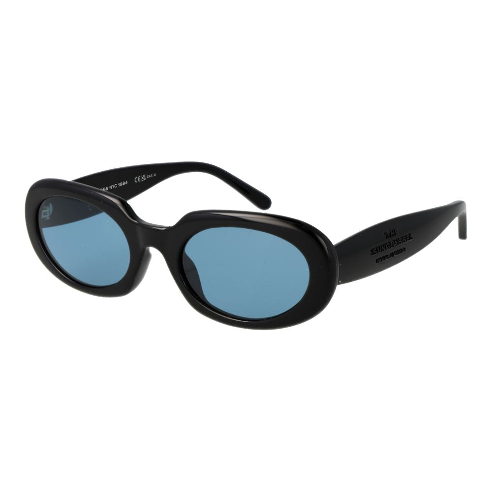 Marc Jacobs Black Plastic Oval Sunglasses