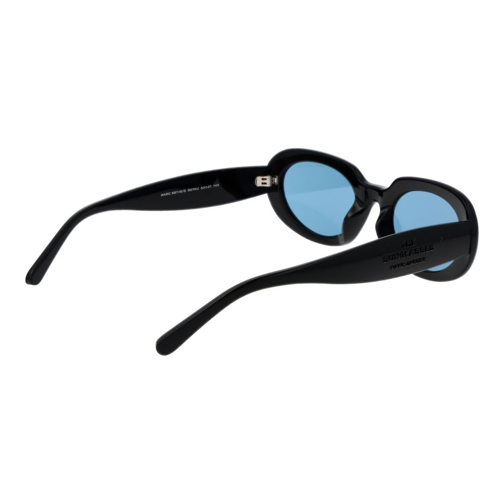 Marc Jacobs Black Plastic Oval Sunglasses