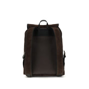 Valentino Garavani Brown Suede Antibes Backpack