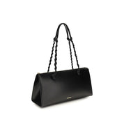 Jil Sander Black Calf Leather Tangle Shoulder Bag