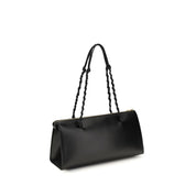 Jil Sander Black Calf Leather Tangle Shoulder Bag