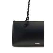 Jil Sander Black Calf Leather Tangle Shoulder Bag