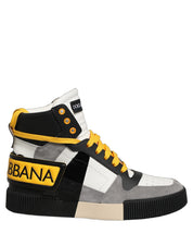 Dolce & Gabbana Multicolor Calf Leather High Top Sneakers