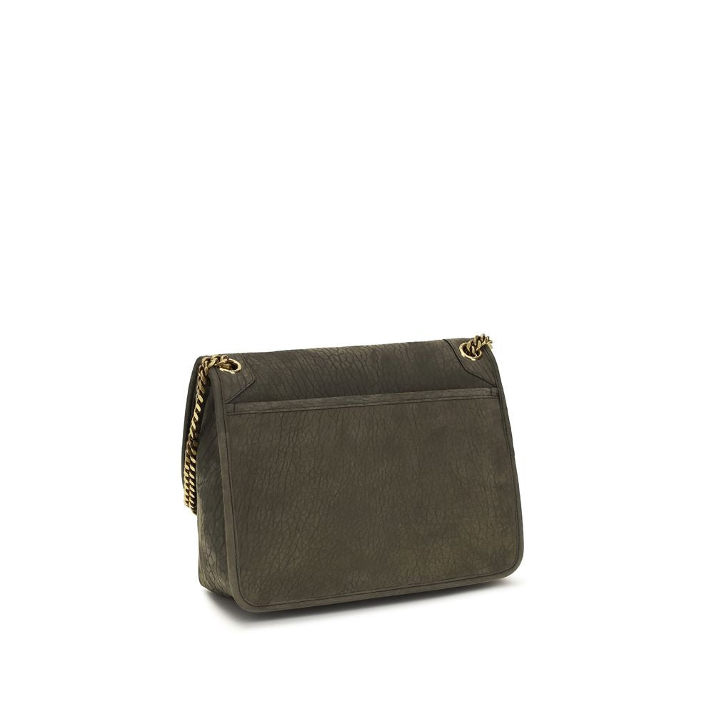 Saint Laurent Gray Lambskin Shoulder Bag