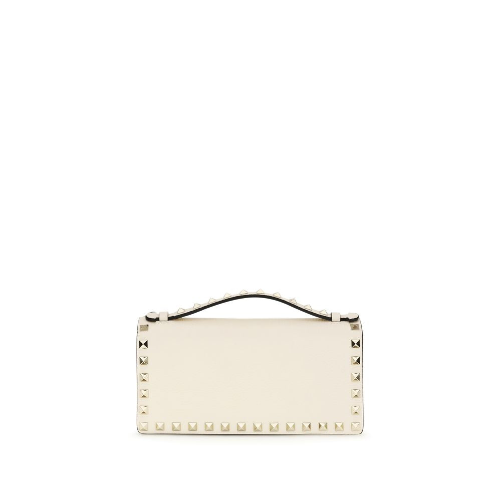 Valentino Garavani Beige Calf Leather Wallet
