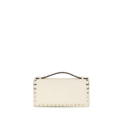 Valentino Garavani Beige Calf Leather Wallet