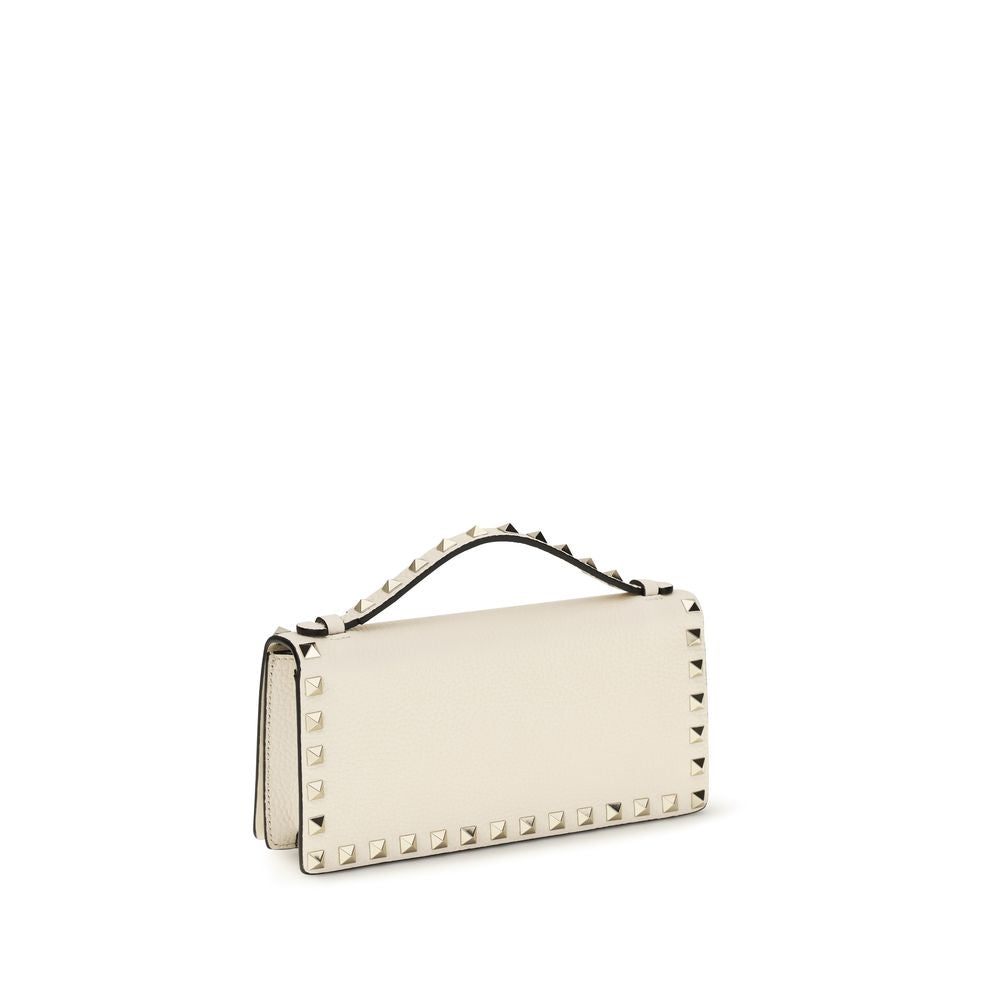 Valentino Garavani Beige Calf Leather Wallet