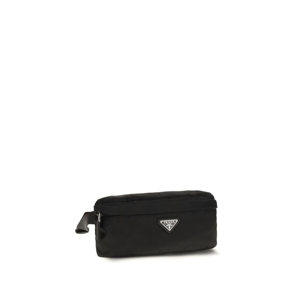 Prada Black Recycled Polyamide Fanny Pack