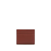 Valentino Garavani Bordeaux Calf Leather Card Holder