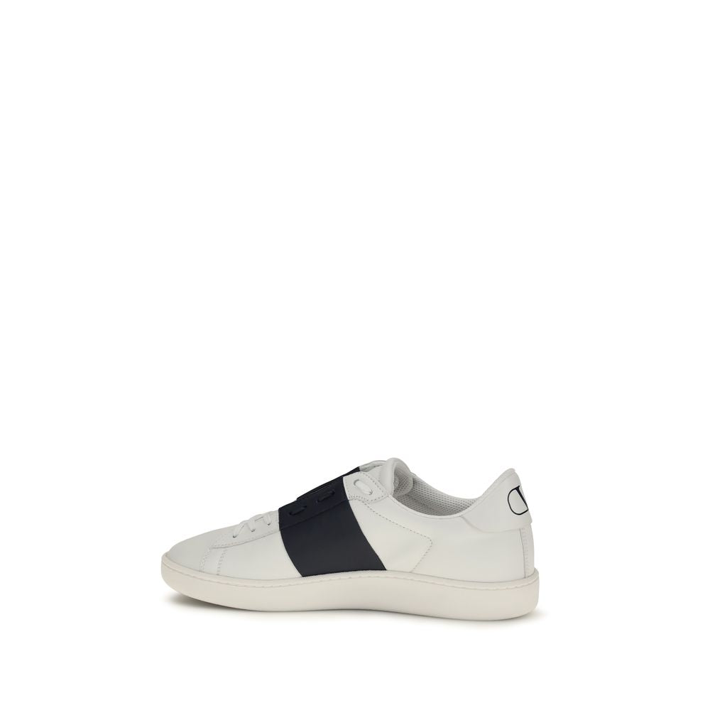 Valentino Garavani Blue Calf Leather Sneakers