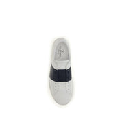 Valentino Garavani Blue Calf Leather Sneakers