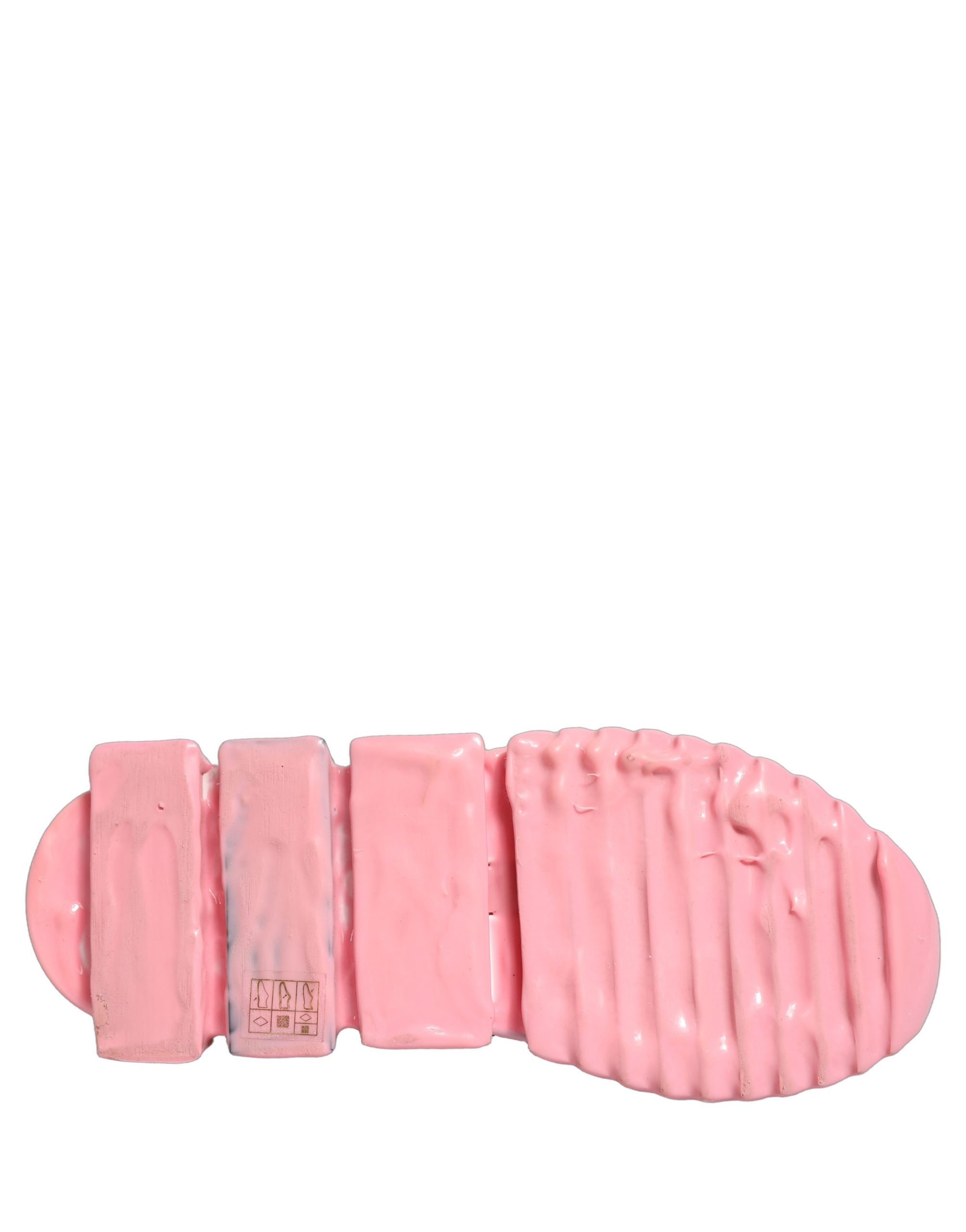 Dolce & Gabbana Pink Multicolor Sorrento Sneakers