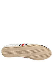 Dolce & Gabbana Black White Leather Suede Low Top Sneakers