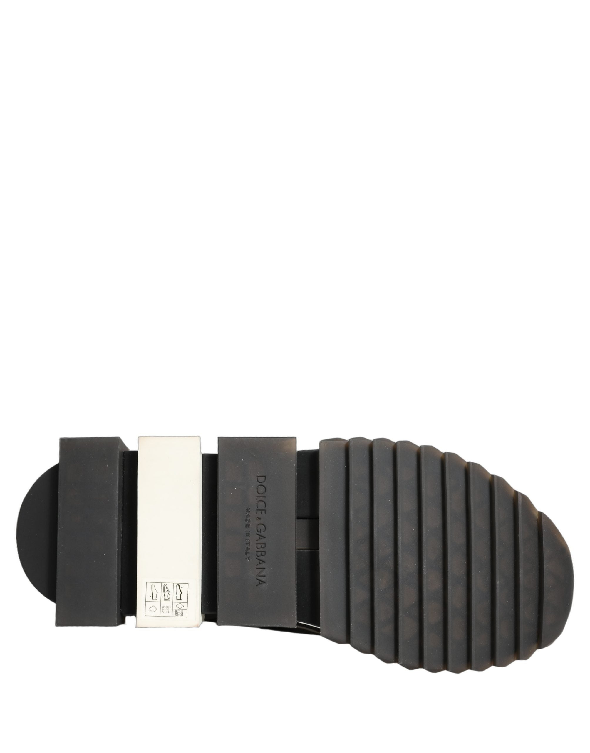 Dolce & Gabbana Black White Sorrento Slip-On Sneakers