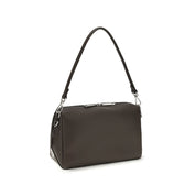 Fendi Black Grained Calf Leather Shoulder Bag