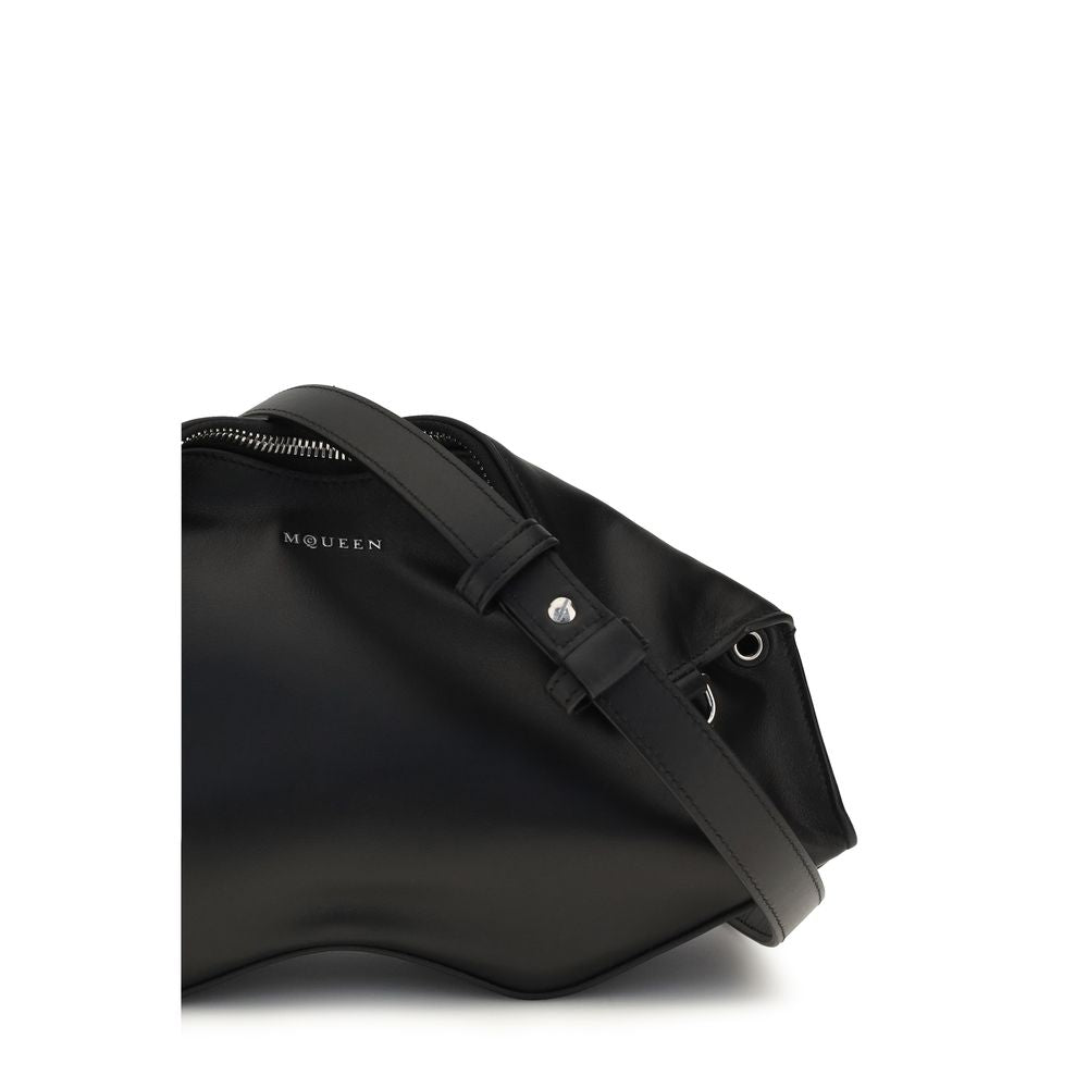 Alexander McQueen Black Calf Leather Clutch Bag