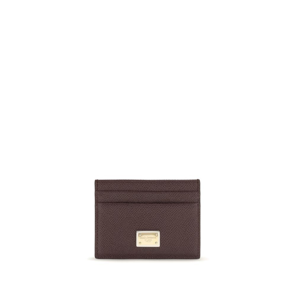 Dolce & Gabbana Black Calf Leather Cardholder
