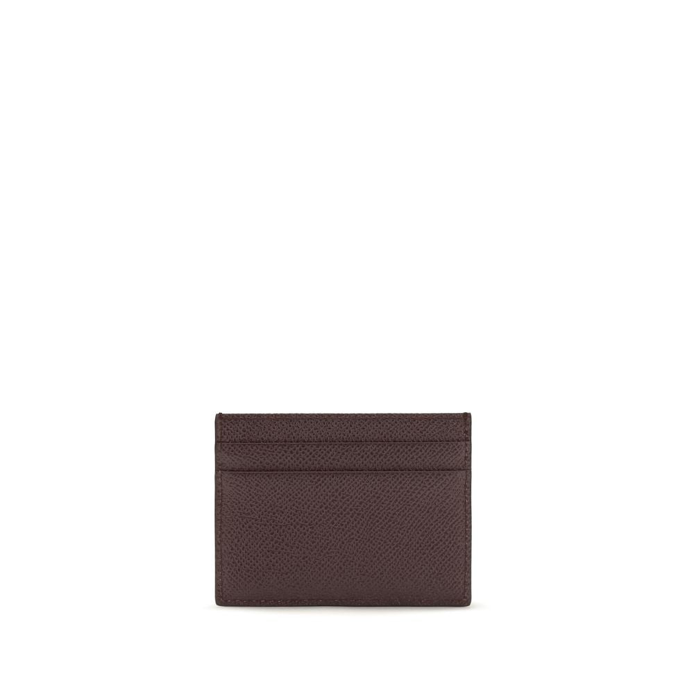 Dolce & Gabbana Black Calf Leather Cardholder