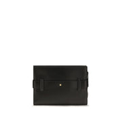 Balmain Black Lambskin Clutch Bag