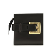 Balmain Black Lambskin Clutch Bag