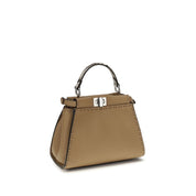 Fendi Beige Calf Leather Shoulder Bag