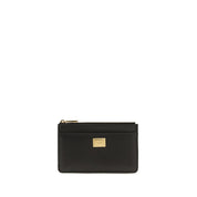 Dolce & Gabbana Black Calf Leather Card Holder