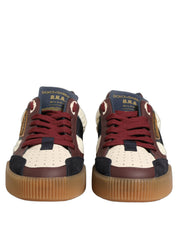 Dolce & Gabbana Multicolor Calf Leather Low Top Sneakers