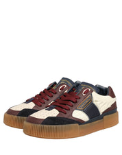 Dolce & Gabbana Multicolor Calf Leather Low Top Sneakers