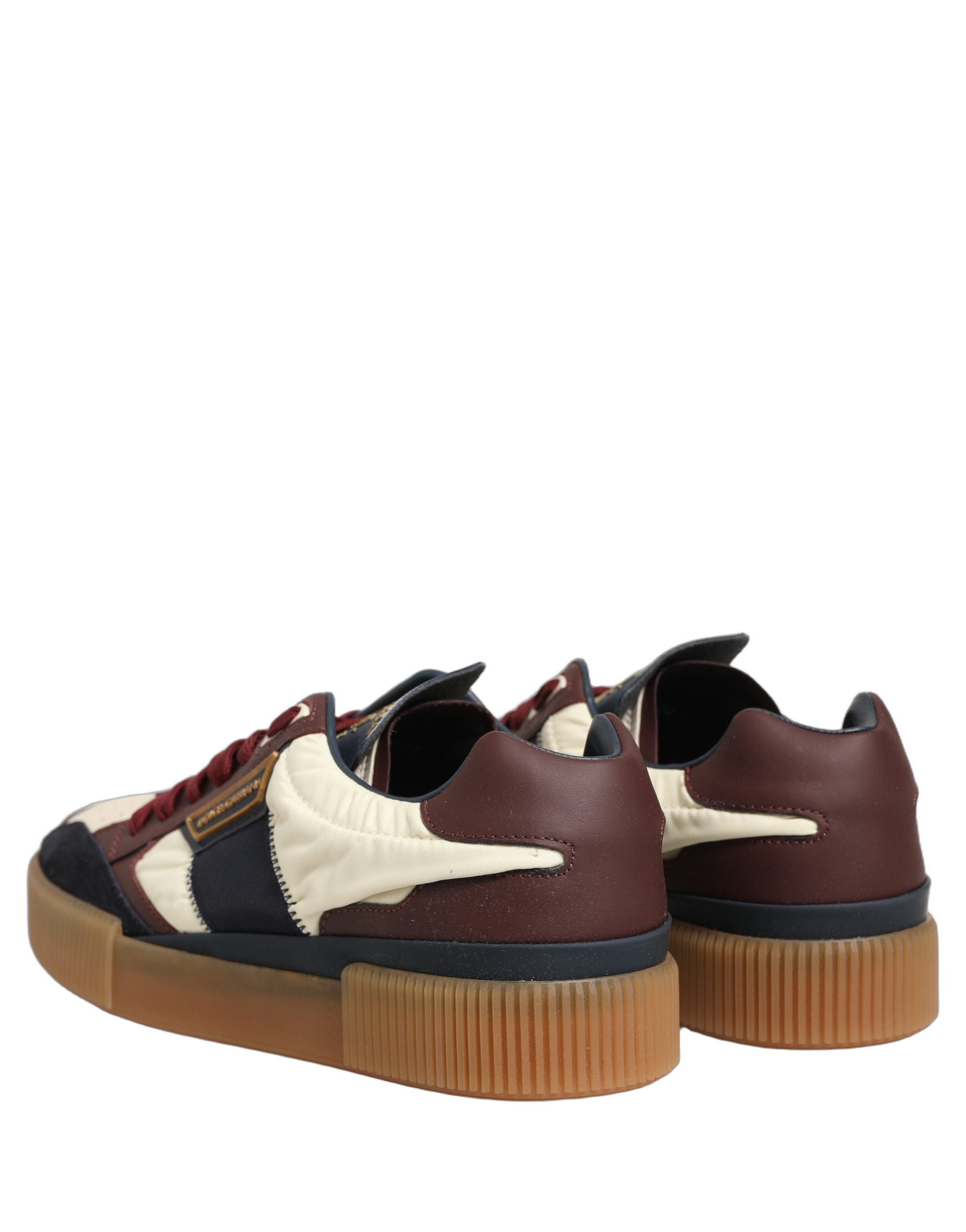 Dolce & Gabbana Multicolor Calf Leather Low Top Sneakers