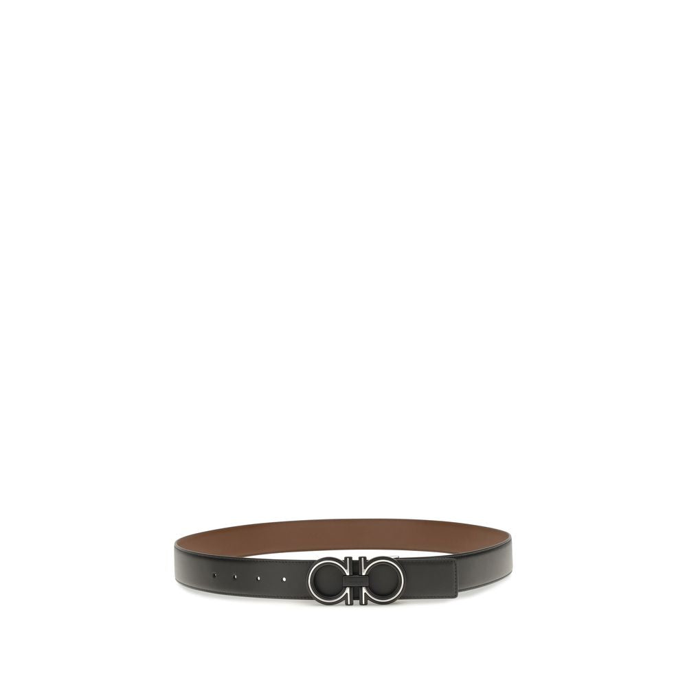 Ferragamo Blue Calf Leather Regular Belt