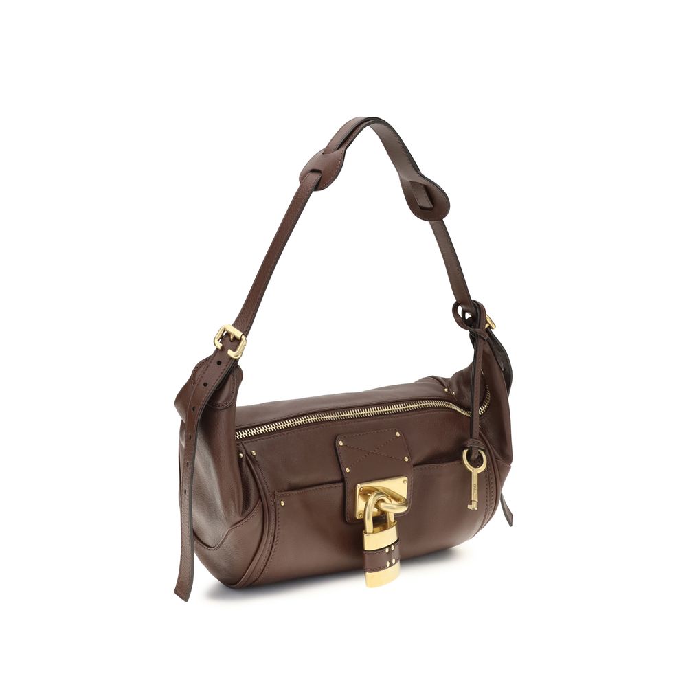 Chloé Brown Calf Leather Shoulder Bag