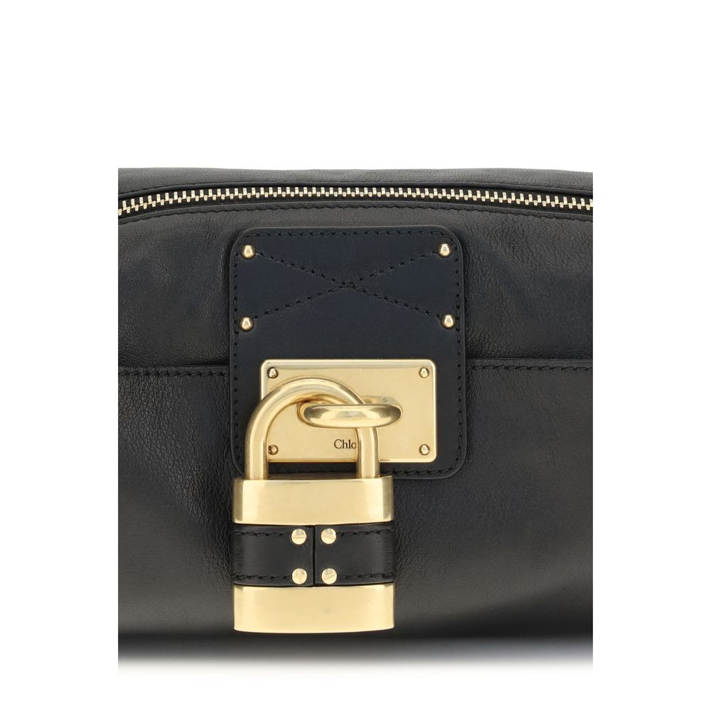 Chloé Black Calf Leather Shoulder Bag