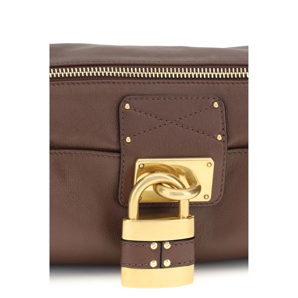 Chloé Brown Calf Leather Shoulder Bag