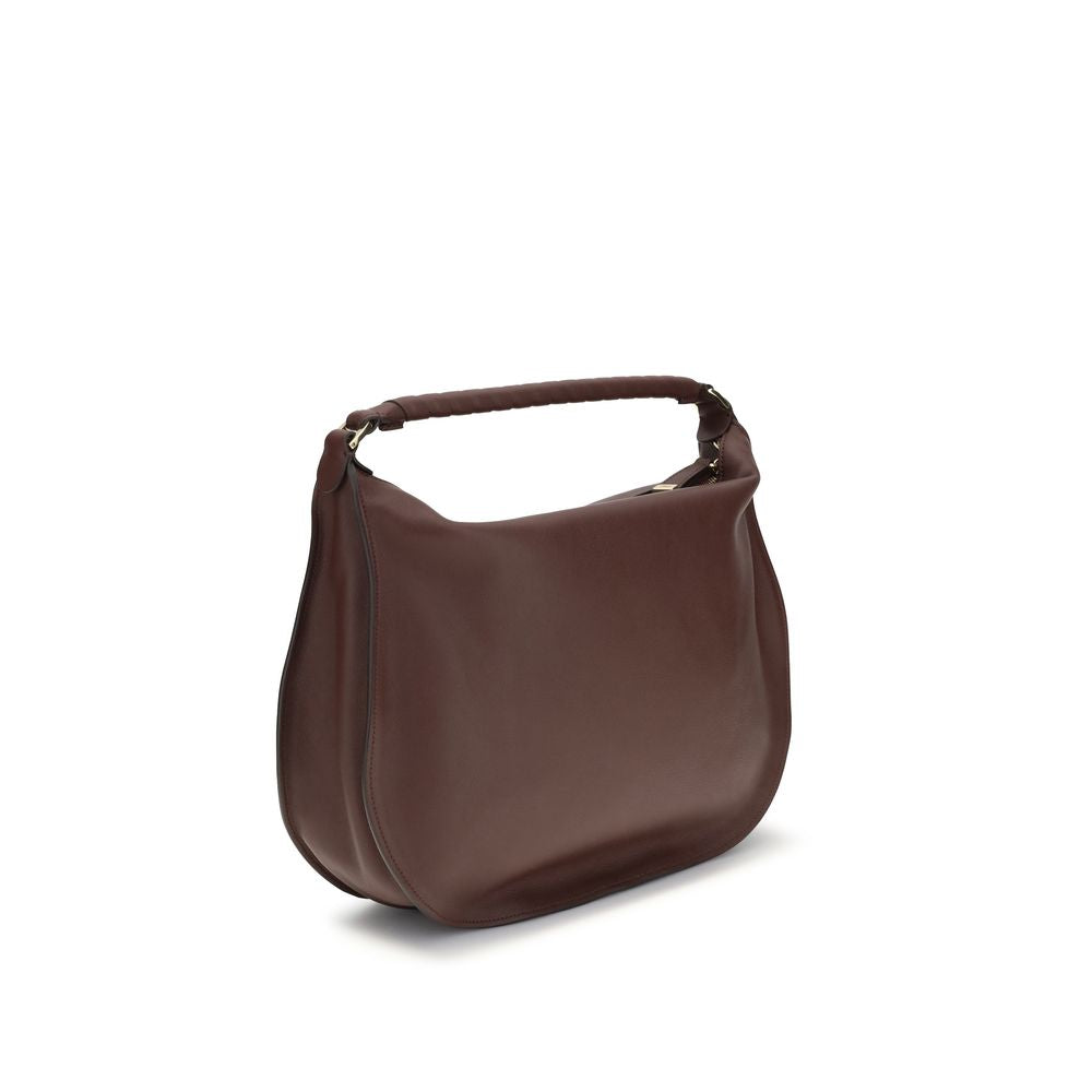 Chloé Brown Calf Leather Shoulder Bag
