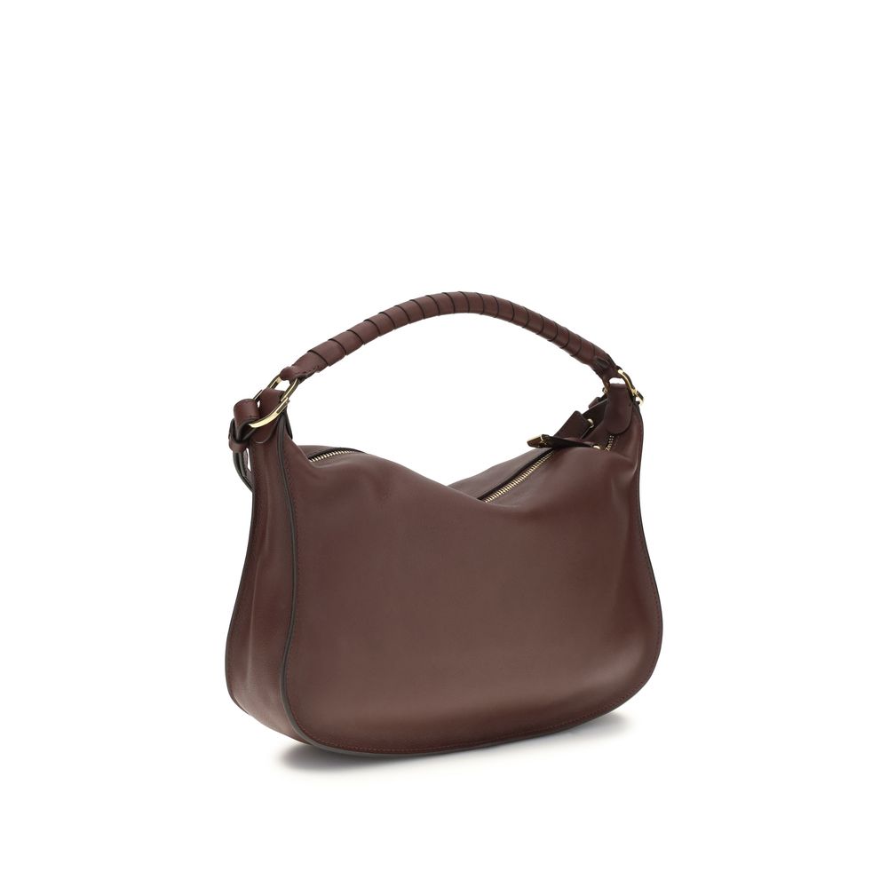 Chloé Bordeaux Calf Leather Shoulder Bag