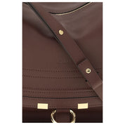 Chloé Bordeaux Calf Leather Shoulder Bag
