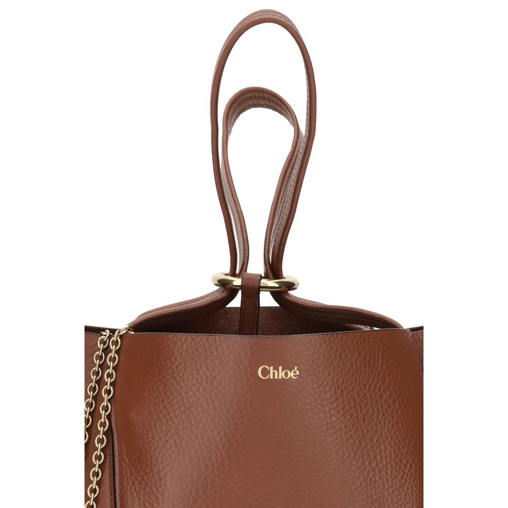 Chloé Brown Calf Leather Shoulder Bag