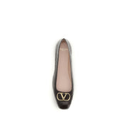 Valentino Garavani Brown Calf Leather Ballet Flats